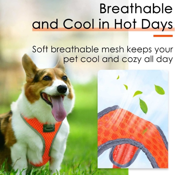 ThinkPet Large Reflective Mesh No Choke Dog Harness - Picture 2 of 13